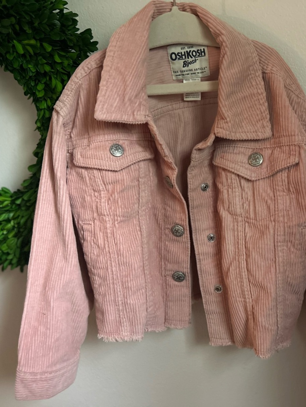 OshKosh B'Gosh girl’s Pink Corduroy Jacket